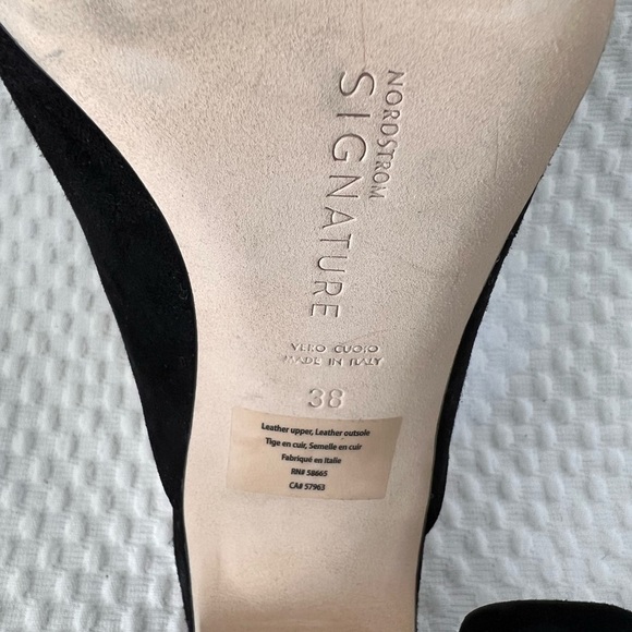 Previously enjoyed a few times. Woman’s black slip on heels. - Picture 3 of 4